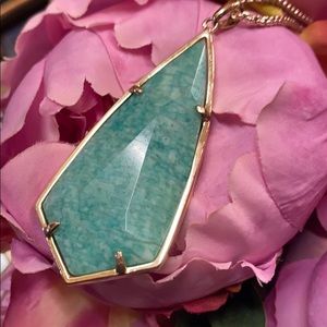 Kendra Scott Rare Carole Necklace green Stone
